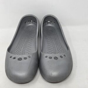 Crocs‎ Ballet Flats Shoes Women's Size 7  Gray Silver Metallic